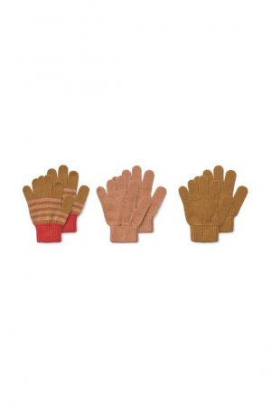 Детские перчатки, 3 шт., оранжевый Liewood