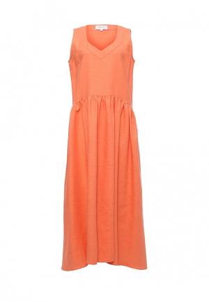 Платье Yaroslavna Персиковое настроение. Цвет: оранжевый
