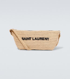 Сумка через плечо из рафии , нейтральный Saint Laurent