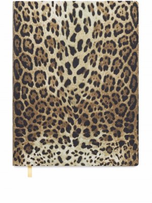 Блокнот с принтом Dolce & Gabbana. Цвет: коричневый