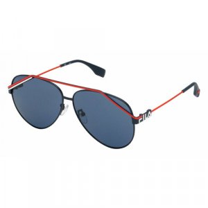 Солнцезащитные очки SFI018 01AQ, голубой Fila. Цвет: голубой