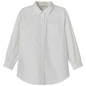 , блузка для девочки, Цвет: белый, размер: 146/152 name it. Цвет: белый