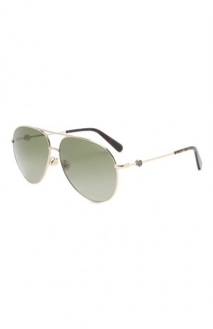 Солнцезащитные очки Moncler. Цвет: зелёный