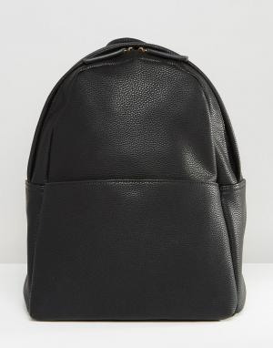 Черный рюкзак в минималистском стиле Glamorous. Цвет: черный