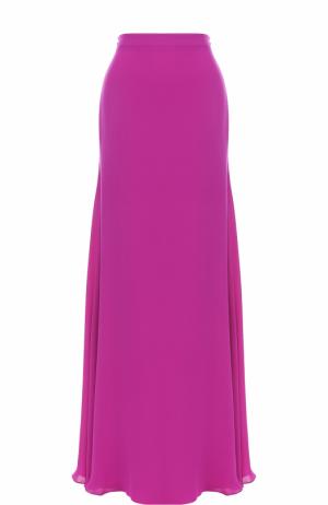 Шелковая юбка-макси Emilio Pucci. Цвет: фиолетовый