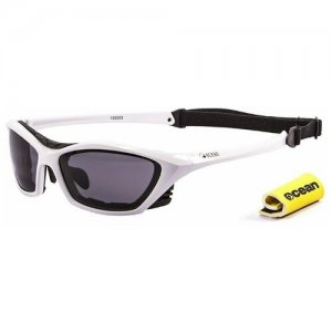 Спортивные очки Lake Garda глянцевые белые / черные линзы OCEAN. Цвет: белый