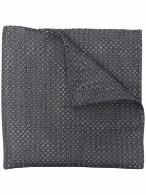 Шелковый платок-паше с узором Pal Zileri. Цвет: серый