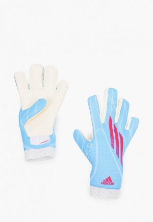 Перчатки вратарские adidas X GL TRN J. Цвет: голубой