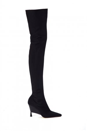 Черные ботфорты Rosie 9 Gia Borghini. Цвет: черный