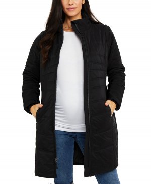 Куртка core puffer для беременных Motherhood Maternity, черный