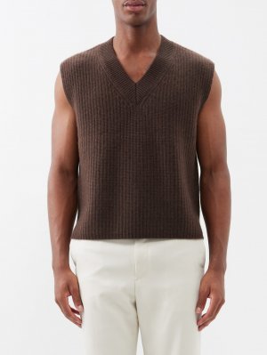 Кашемировый свитер-жилет mr southbank , коричневый Arch4