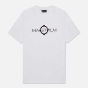 Мужская футболка Logo Print MA.Strum. Цвет: белый