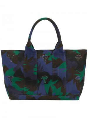 Пляжная сумка с принтом Tomas Maier. Цвет: разноцветный