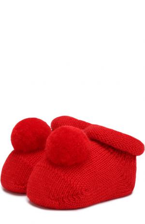 Шерстяные носки Catya. Цвет: красный