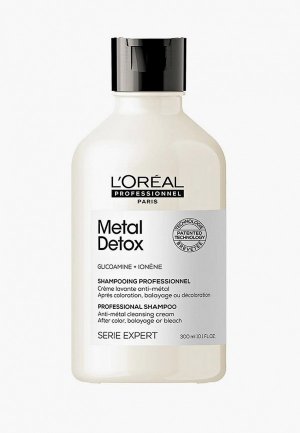 Шампунь LOreal Professionnel L'Oreal Serie Expert Metal Detox для восстановления окрашенных волос, 300 мл. Цвет: прозрачный