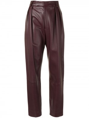 Зауженные брюки Magdeline KHAITE. Цвет: красный
