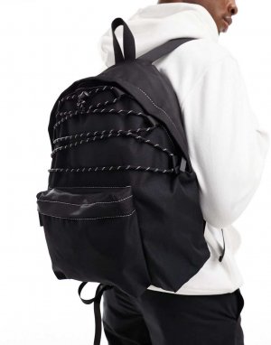 Черный нейлоновый рюкзак с техническими деталями ASOS DESIGN