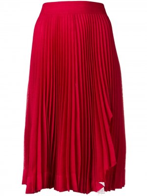 Плиссированная юбка миди Calvin Klein 205W39nyc. Цвет: красный