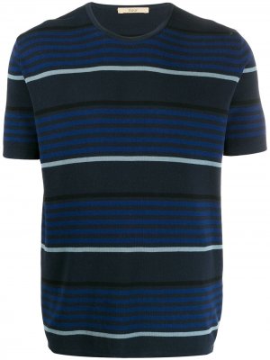 Трикотажная футболка в полоску Nuur. Цвет: синий