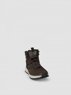 Мужские высокие кроссовки (H110 HGH BSC M 2242629802), коричневые Bjorn Borg. Цвет: коричневый