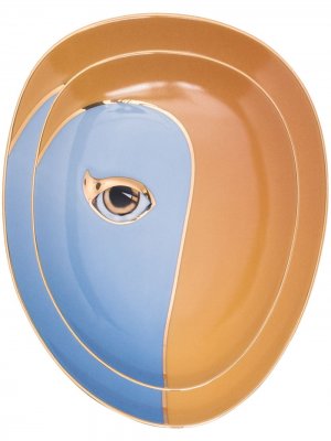 LObjet фарфоровая тарелка Lito L'Objet. Цвет: оранжевый