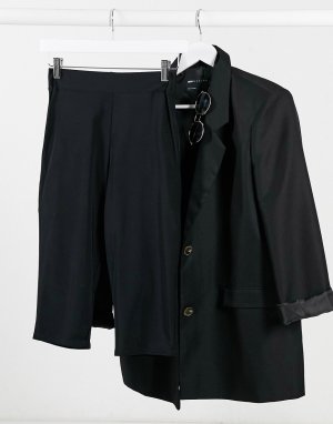 Черные облегающие шорты от комплекта -Черный цвет Club L London