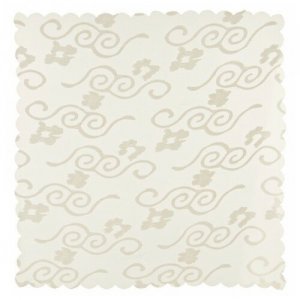 Платок женский текстильный KC1976_7, цвет молочный, р-р 70х70 Rossini. Цвет: белый
