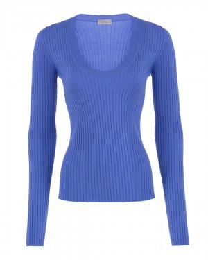 Шерстяной пуловер MRZ. Цвет: фиолетовый
