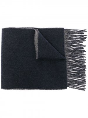 Шерстяной шарф с логотипом Vivienne Westwood. Цвет: синий
