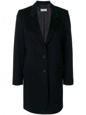 Однобортное пальто Alberto Biani. Цвет: синий