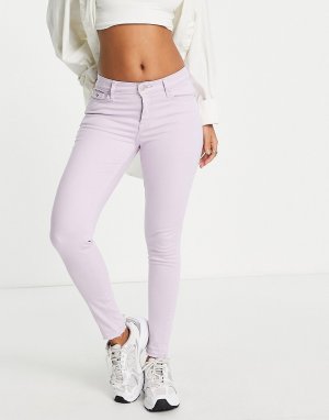 Сиреневые зауженные джинсы с классической талией Nora-Фиолетовый цвет Tommy Jeans