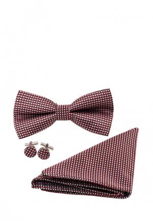 Комплект бабочка, запонки и платок Churchill accessories. Цвет: разноцветный