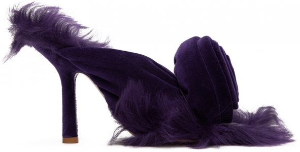 Фиолетовые босоножки на каблуке Step Rose Burberry