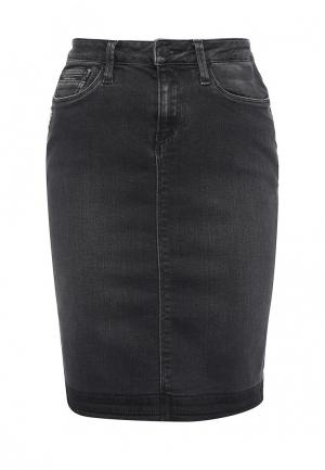 Юбка джинсовая Calvin Klein Jeans. Цвет: черный