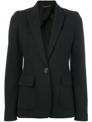 Классический приталенный пиджак Les Copains. Цвет: серый