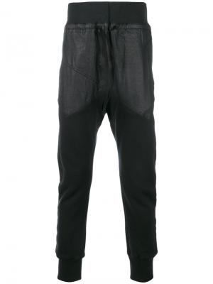 Спортивные брюки с контрастными панелями Alexandre Plokhov. Цвет: синий