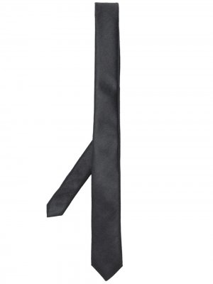 Узкий галстук Saint Laurent. Цвет: черный
