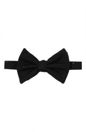 Шерстяной галстук-бабочка Giorgio Armani. Цвет: чёрный