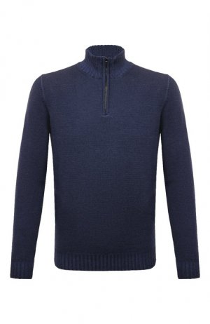 Шерстяной свитер Moorer. Цвет: синий
