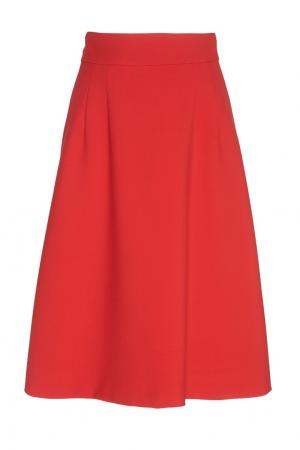 Шерстяная юбка Freshblood. Цвет: красный