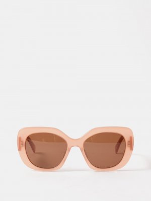 Солнцезащитные очки triomphe оверсайз из ацетата , розовый Celine Eyewear