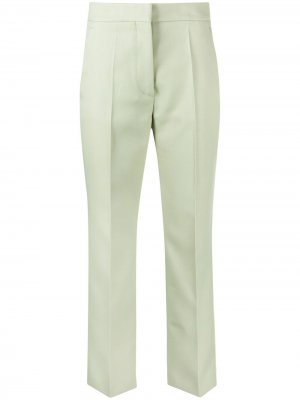Укороченные расклешенные брюки Stella McCartney. Цвет: зеленый