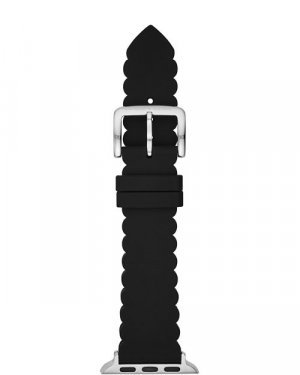 Черный силиконовый ремешок с зубчатым краем для Apple Watch, 38 мм &; 40 kate spade new york, цвет Black York