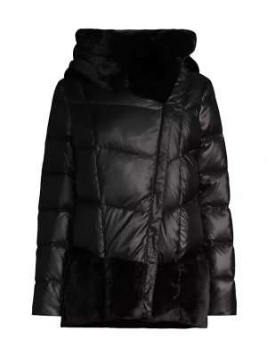 Короткое пальто для спального мешка , черный Donna Karan New York
