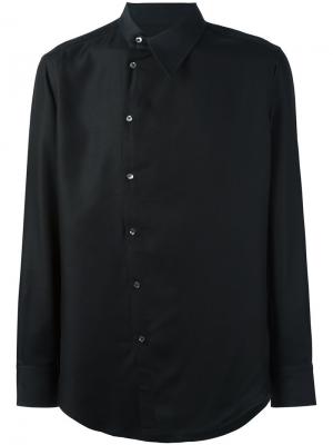 Рубашка со смещенной застежкой Tom Rebl. Цвет: чёрный