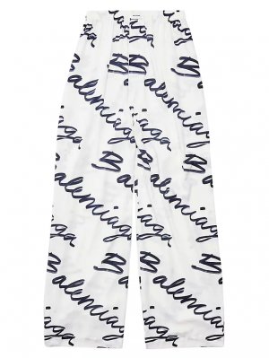 Пижамные брюки с надписью , белый Balenciaga