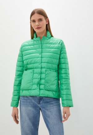 Куртка утепленная Stefanel. Цвет: зеленый