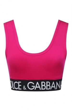 Бра-топ Dolce & Gabbana. Цвет: розовый