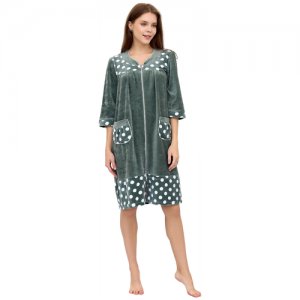 Халат , размер 54, зеленый Lika Dress. Цвет: зеленый