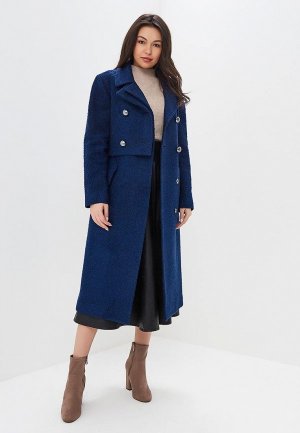 Пальто Style national. Цвет: синий